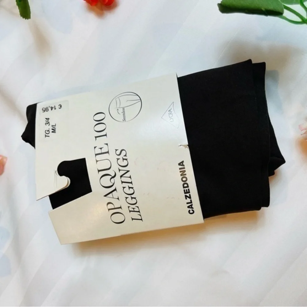BUNDLED: 2 Opaque Leggings from Calzedonia MADE IN ITALYnew. Size 3/4 M/L Both.‎